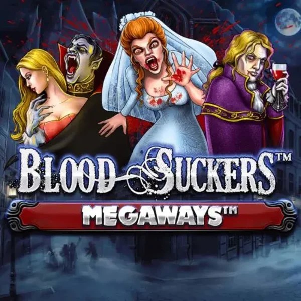 Blood Suckers Megaways logo – Slots by Red Tiger Gaming at Stake Casino
