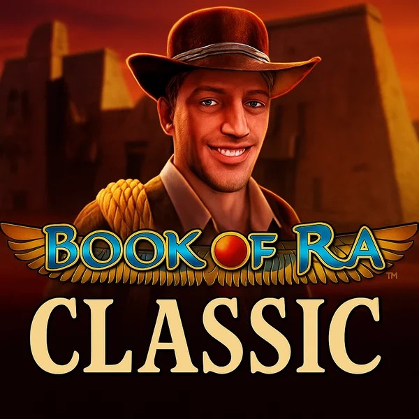 Slots logo of Book of Ra Classic from Novomatic at Stake Casino
