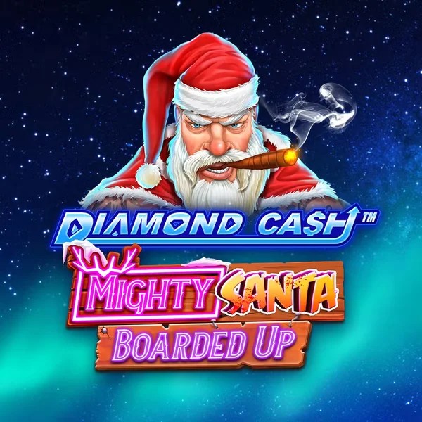 Diamond Cash Mighty Santa Boarded Up online game logo by Greentube on casinoostake.eu