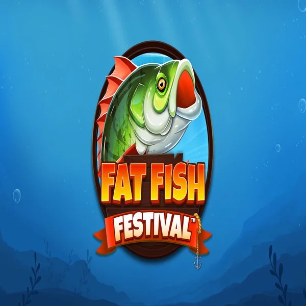 Fat Fish Festival slot logo by Wishbone Games at Stake Casino