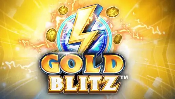 Gold Blitz logo by Fortune Factory Studios at Stake Casino
