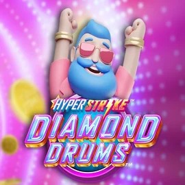 Hyper Strike Diamond Drums logo – Slots by Gameburger Studios at Stake Casino