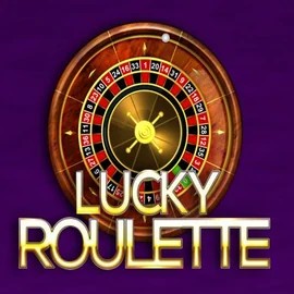 Lucky Roulette slot logo by Belatra Games at Stake Casino