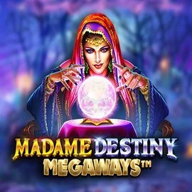 Madame Destiny Megaways logo by Pragmatic Play at Stake Casino