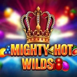Slots logo of Mighty Hot Wilds from Inspired Gaming at Stake Casino