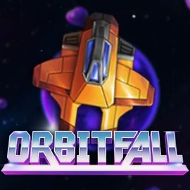 Orbitfall slot logo by ELK Studios at Stake Casino