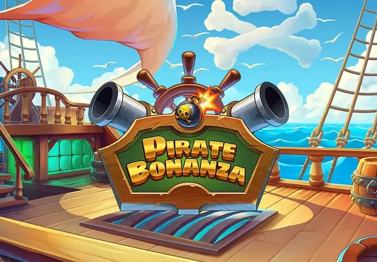 Pirate Bonanza Slot logo – Slots by Backseat Gaming at Stake Casino