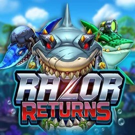 Razor Returns game by Push Gaming – logo hosted on Stake Casino