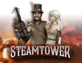 Steam Tower Slot online game logo by NetEnt on casinoostake.eu