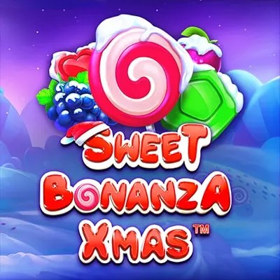 Sweet Bonanza Xmas Slot game by Pragmatic Play – logo hosted on Stake Casino